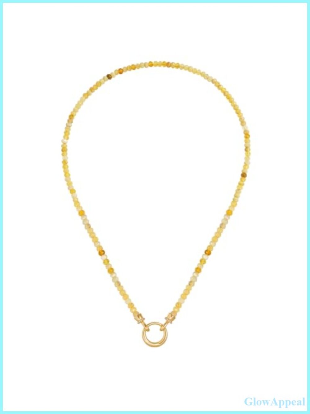 Natural Opal Beaded Necklace 16.5 in Round Clasp Faceted Gemstone